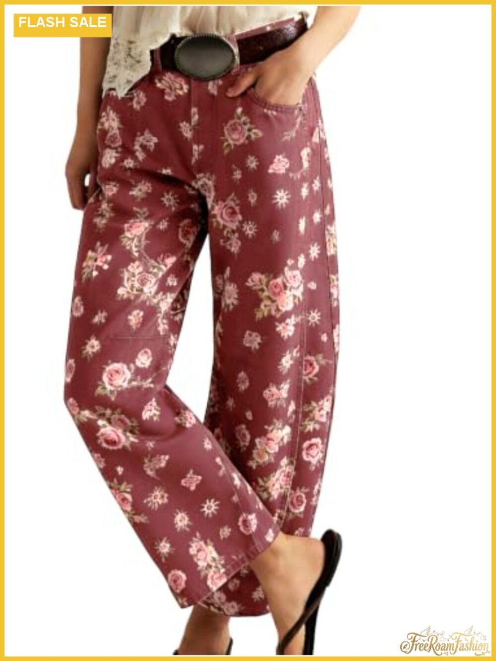 Women's High Waisted Wide Leg Barrel Jeans
